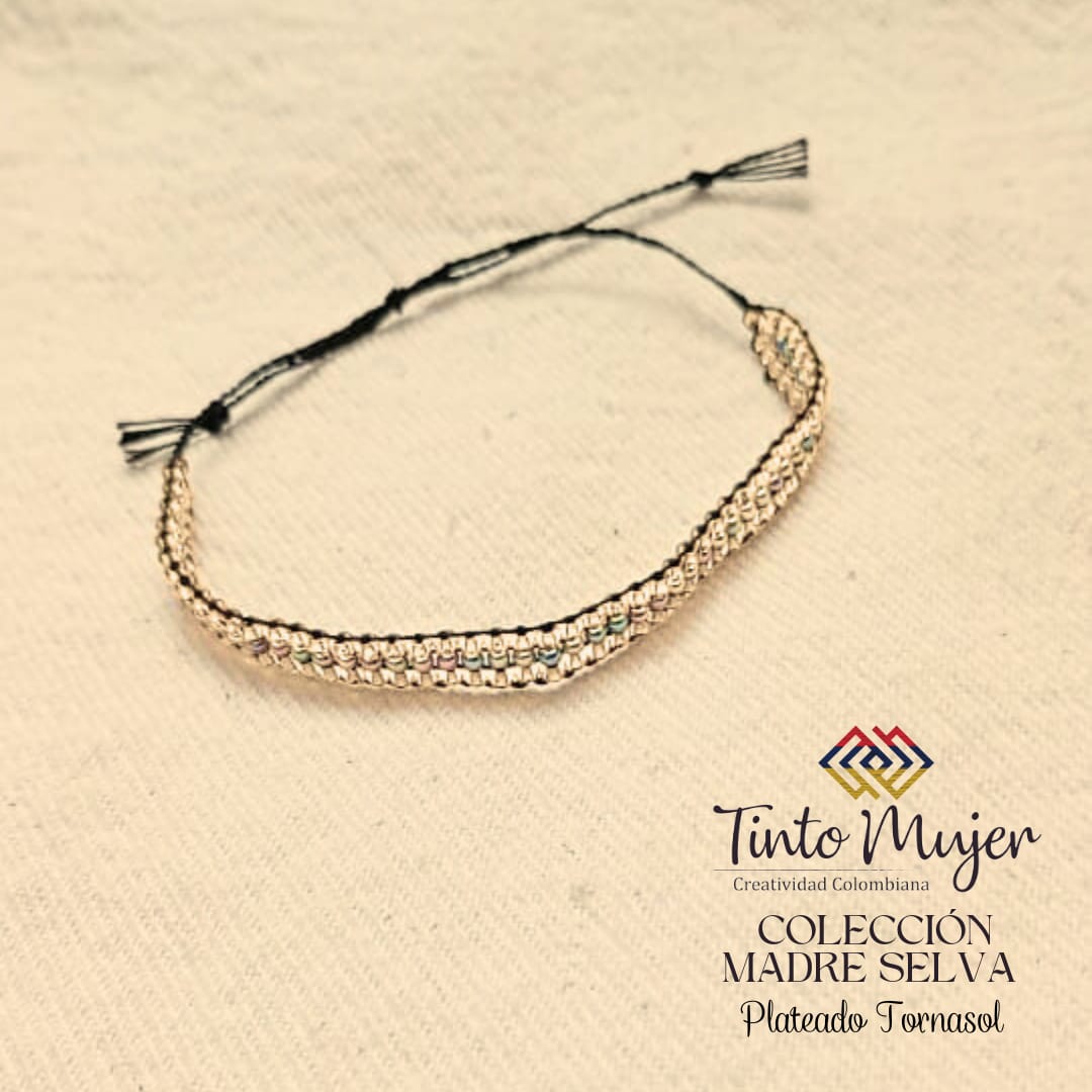 Pulsera - Plateado Tornasol