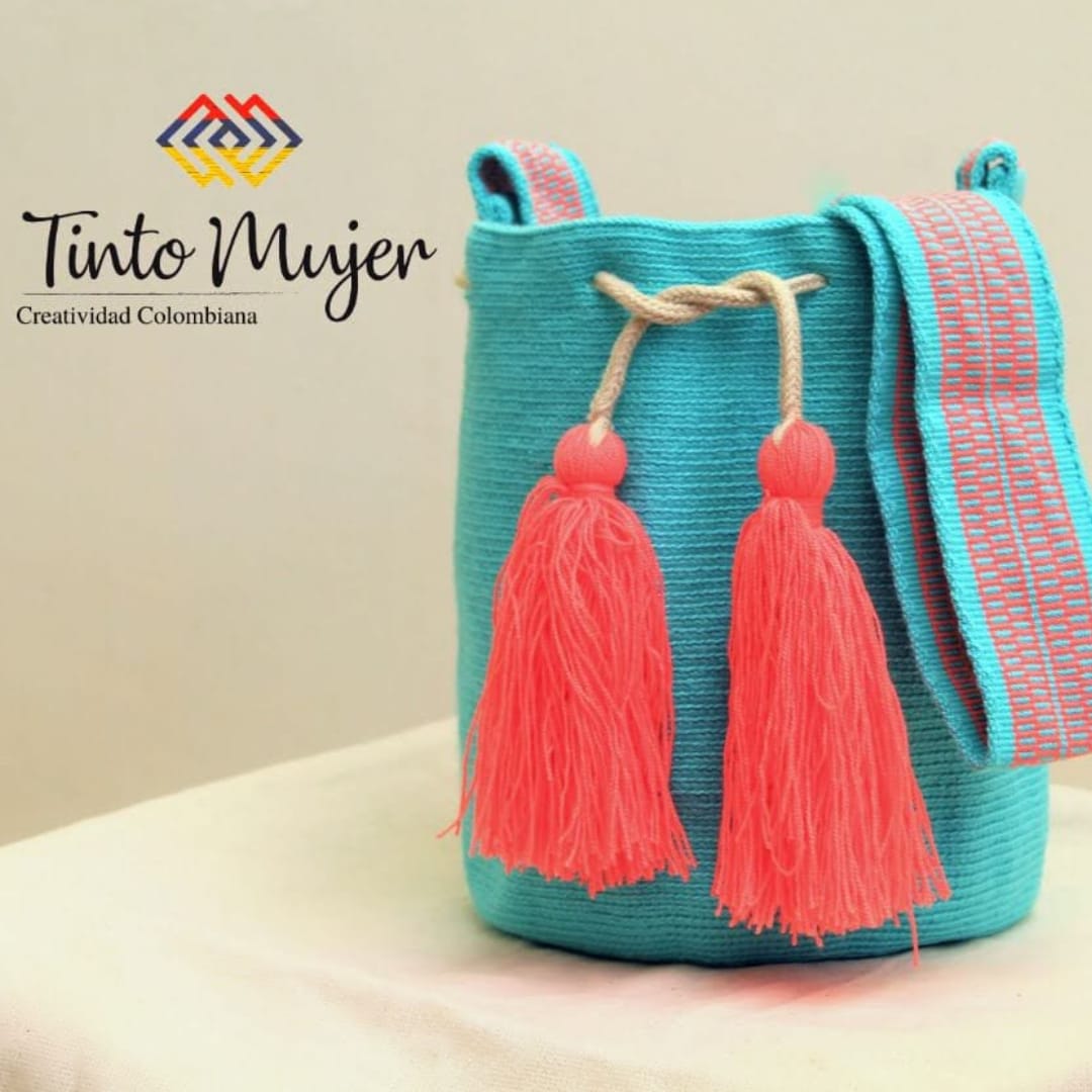Mochila Wayuu - Azul Claro