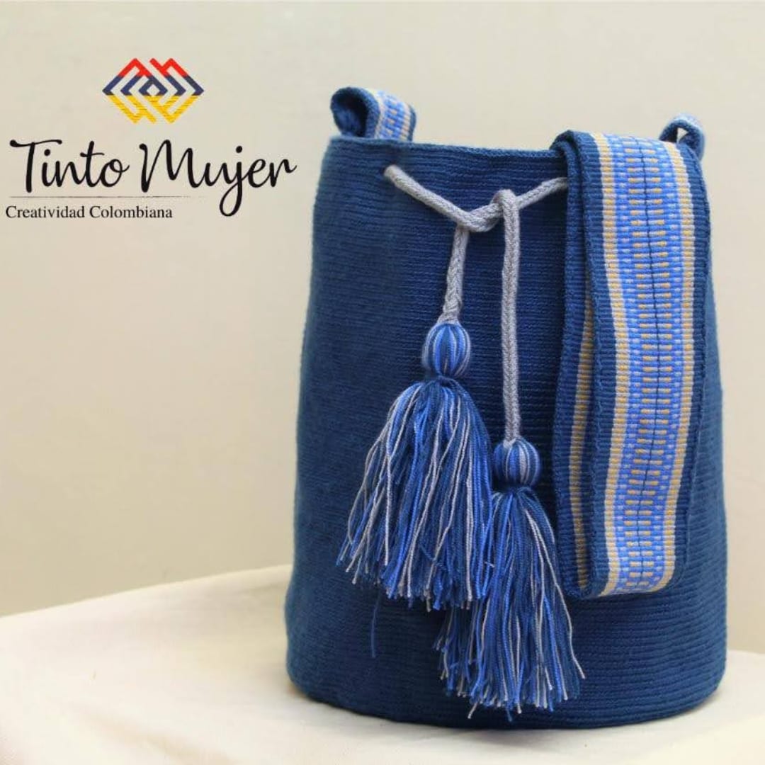 Mochila Wayuu - Azul Oscuro