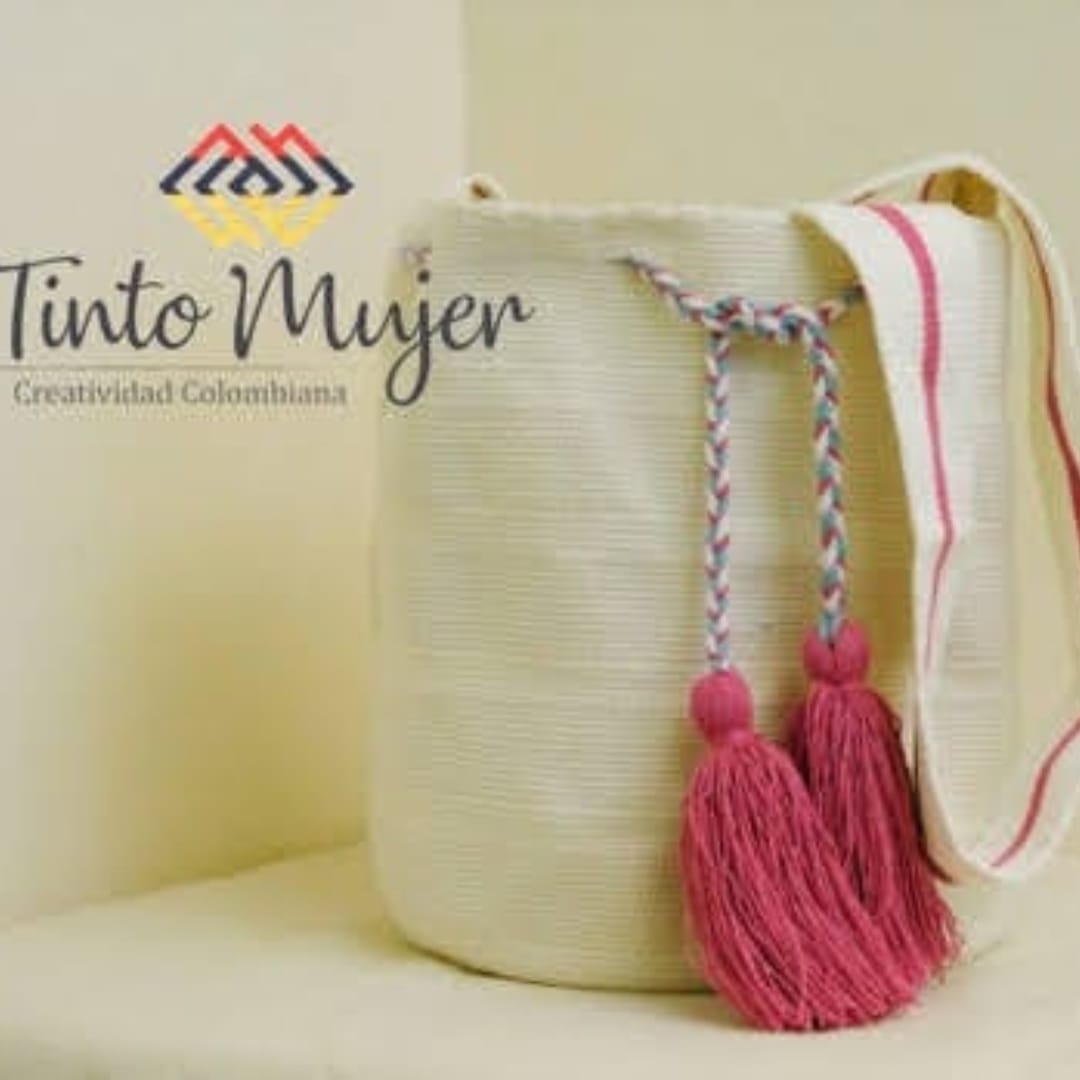 Mochila Wayuu - Blanca